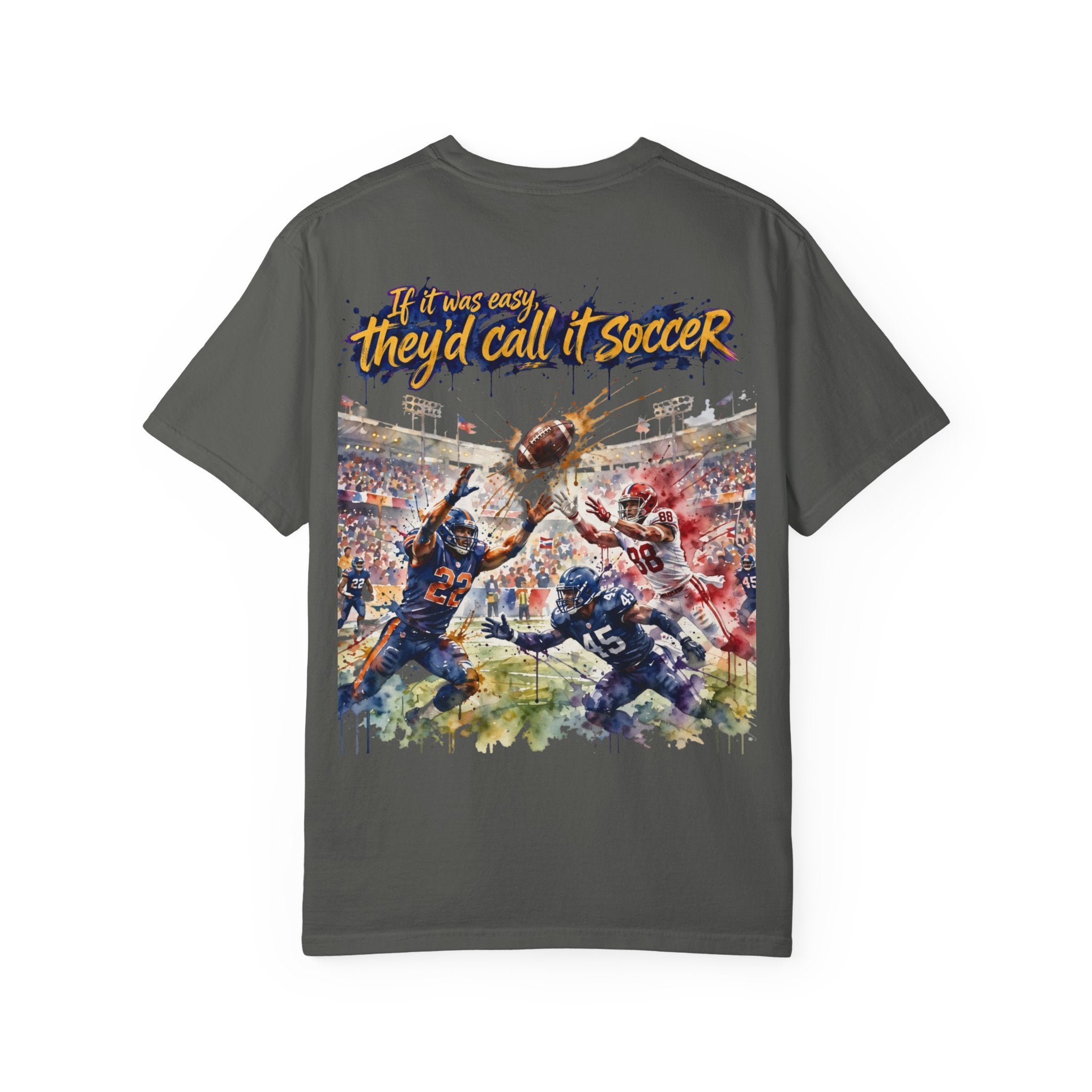 Football Play Graphic T-Shirt – If It Was Easy They'd Call It Soccer by 8Sydes Apparel