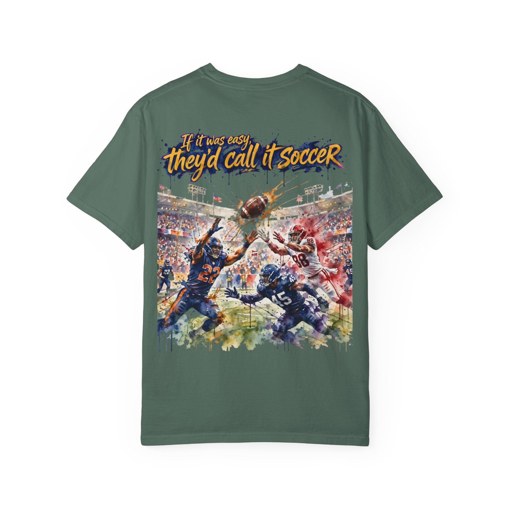 Football Play Graphic T-Shirt – If It Was Easy They'd Call It Soccer by 8Sydes Apparel