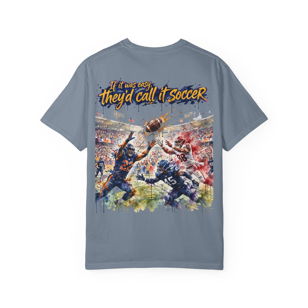 Football Play Graphic T-Shirt – If It Was Easy They'd Call It Soccer by 8Sydes Apparel