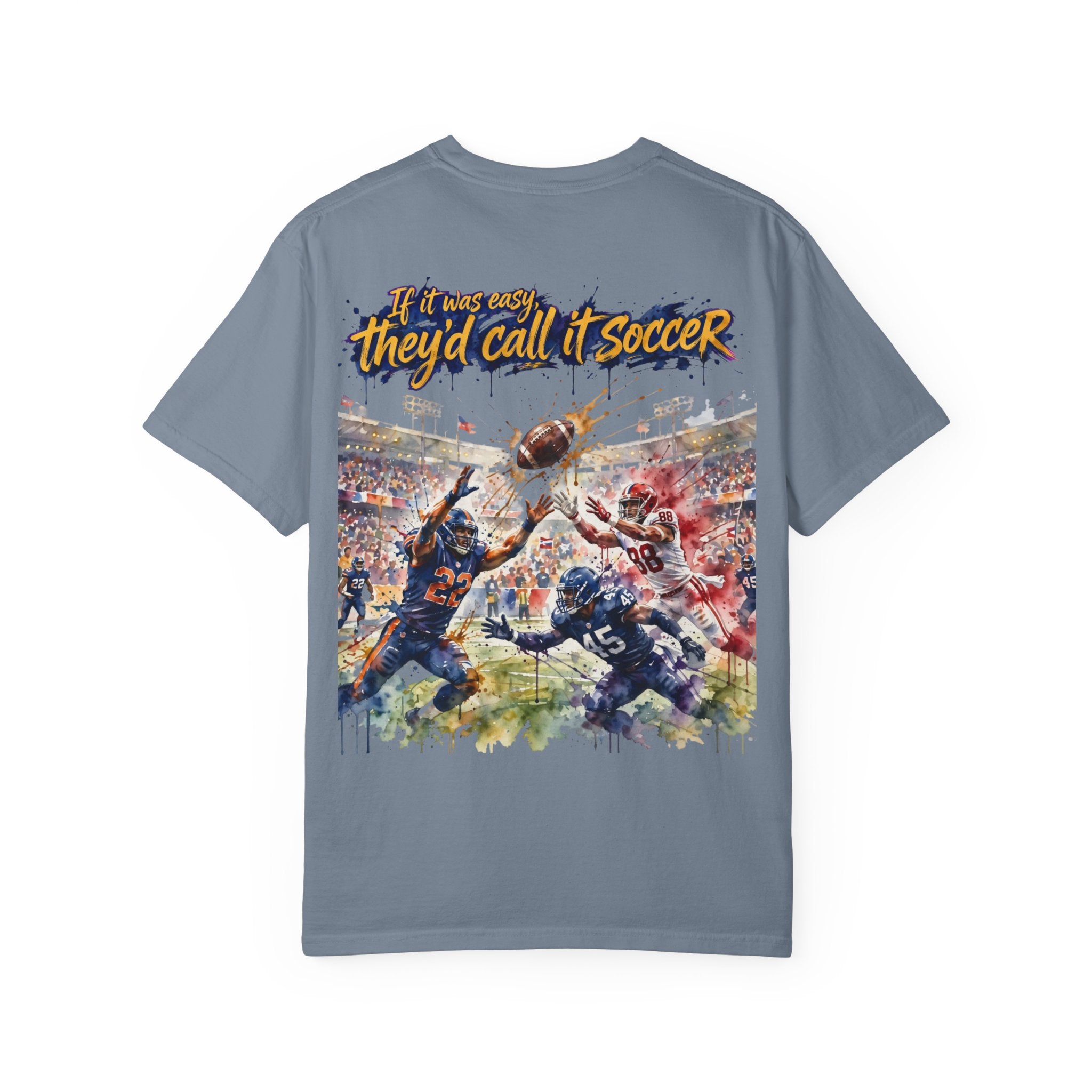 Football Play Graphic T-Shirt – If It Was Easy They'd Call It Soccer by 8Sydes Apparel