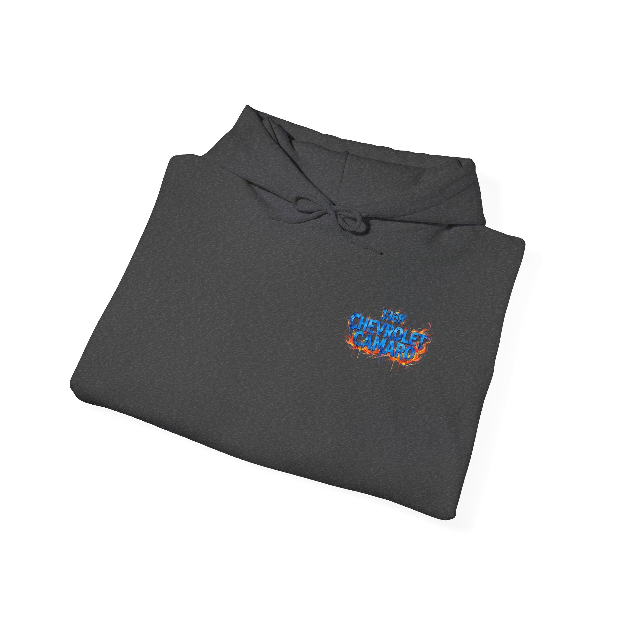 vintage blue camaro muscle car hoodie – Watercolor Graphic by 8Sydes Apparel