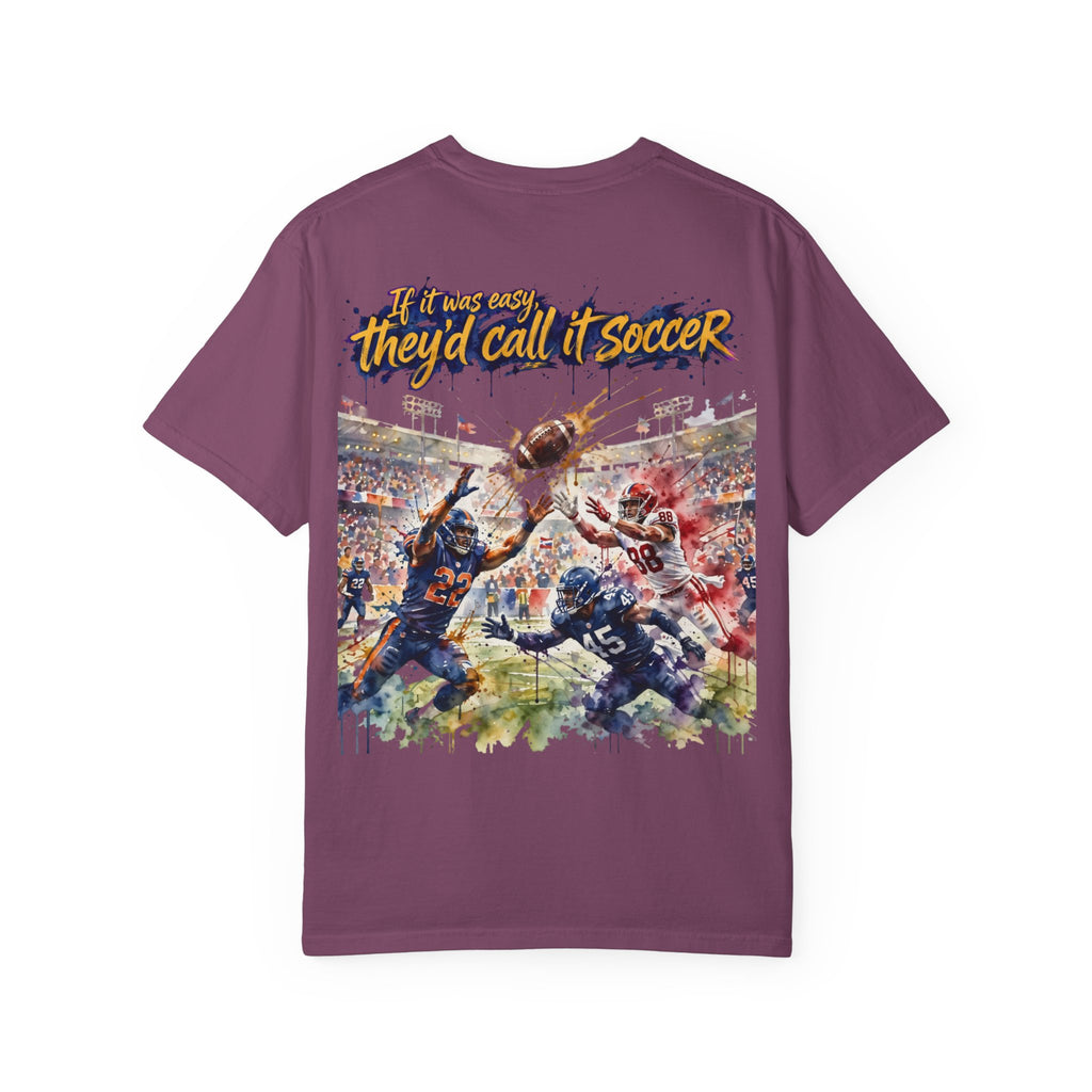 Football Play Graphic T-Shirt – If It Was Easy They'd Call It Soccer by 8Sydes Apparel