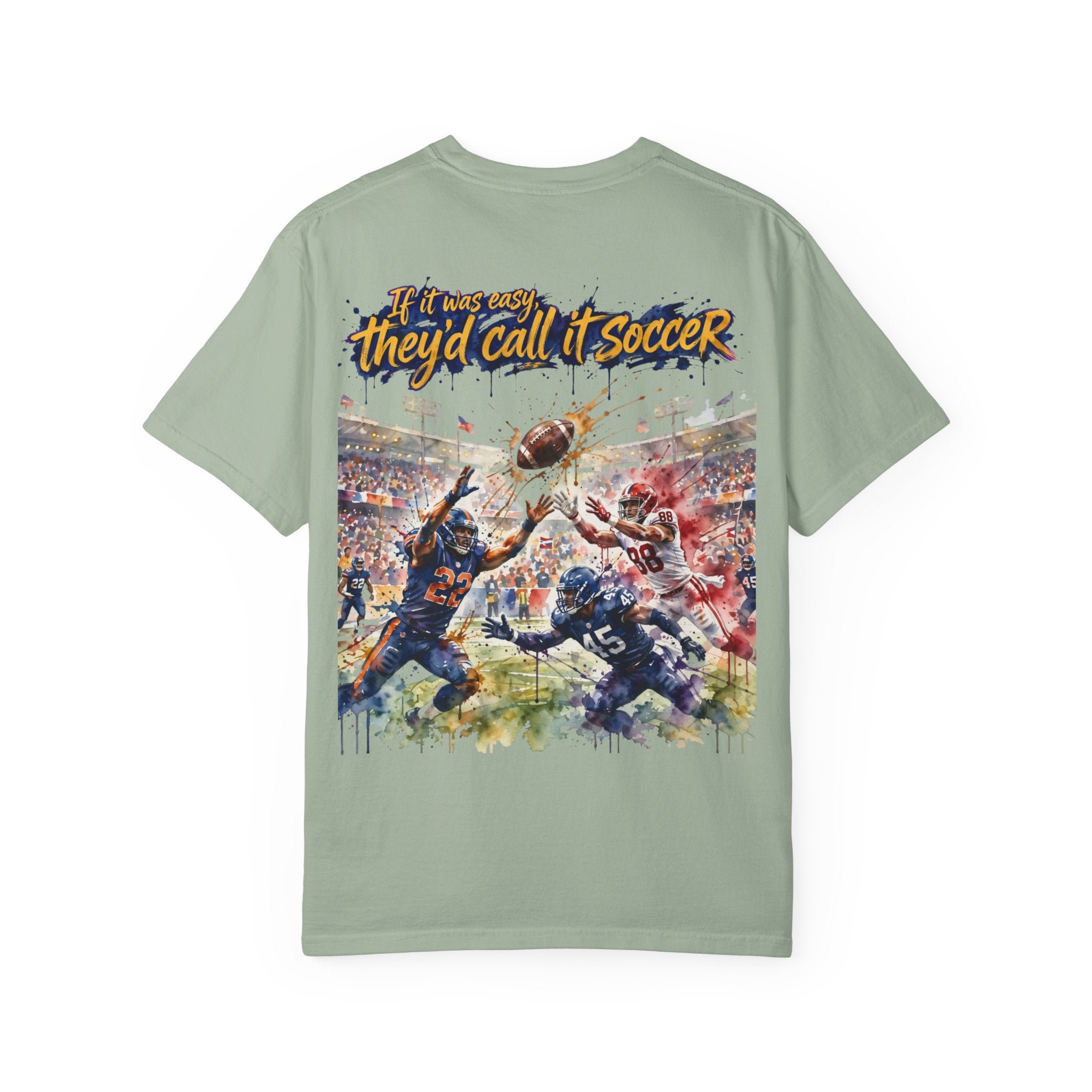 Football Play Graphic T-Shirt – If It Was Easy They'd Call It Soccer by 8Sydes Apparel