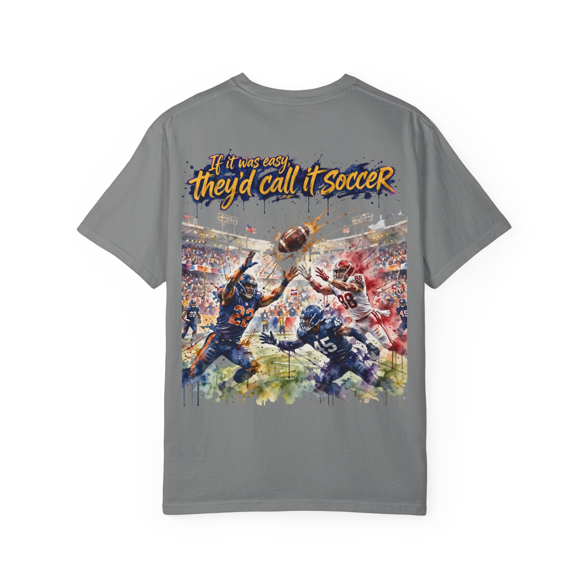 Football Play Graphic T-Shirt – If It Was Easy They'd Call It Soccer by 8Sydes Apparel